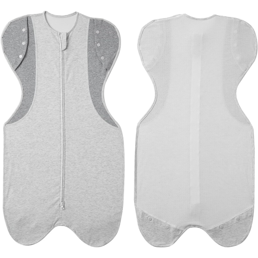 NWT Kidira Gray Baby Swaddle with Snap Closures 12-18 Mo